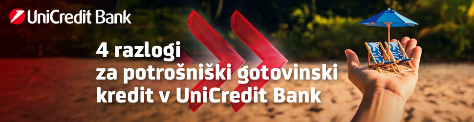 UniCredit - gotovinski kredit za dopust